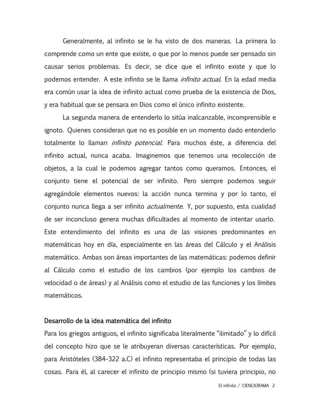 NASA
El infinito
Santiago Domínguez Zermeño
Sospecho que la palabra infinito fue considerada alguna vez una insípida
equivalencia de inac