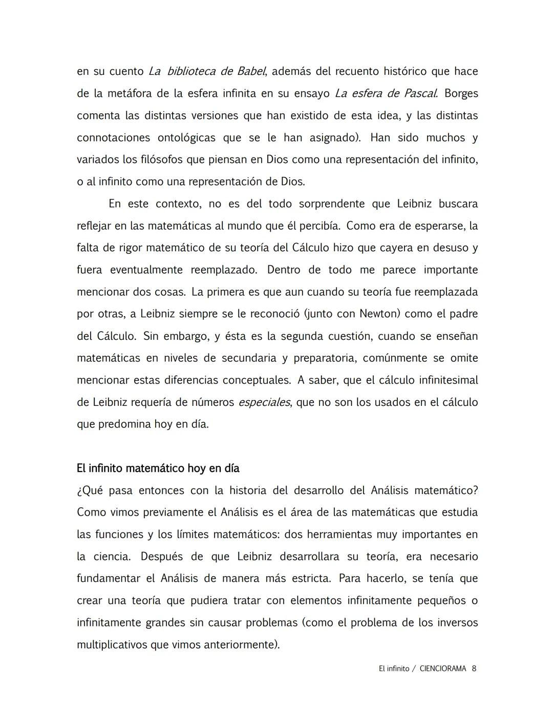 NASA
El infinito
Santiago Domínguez Zermeño
Sospecho que la palabra infinito fue considerada alguna vez una insípida
equivalencia de inac