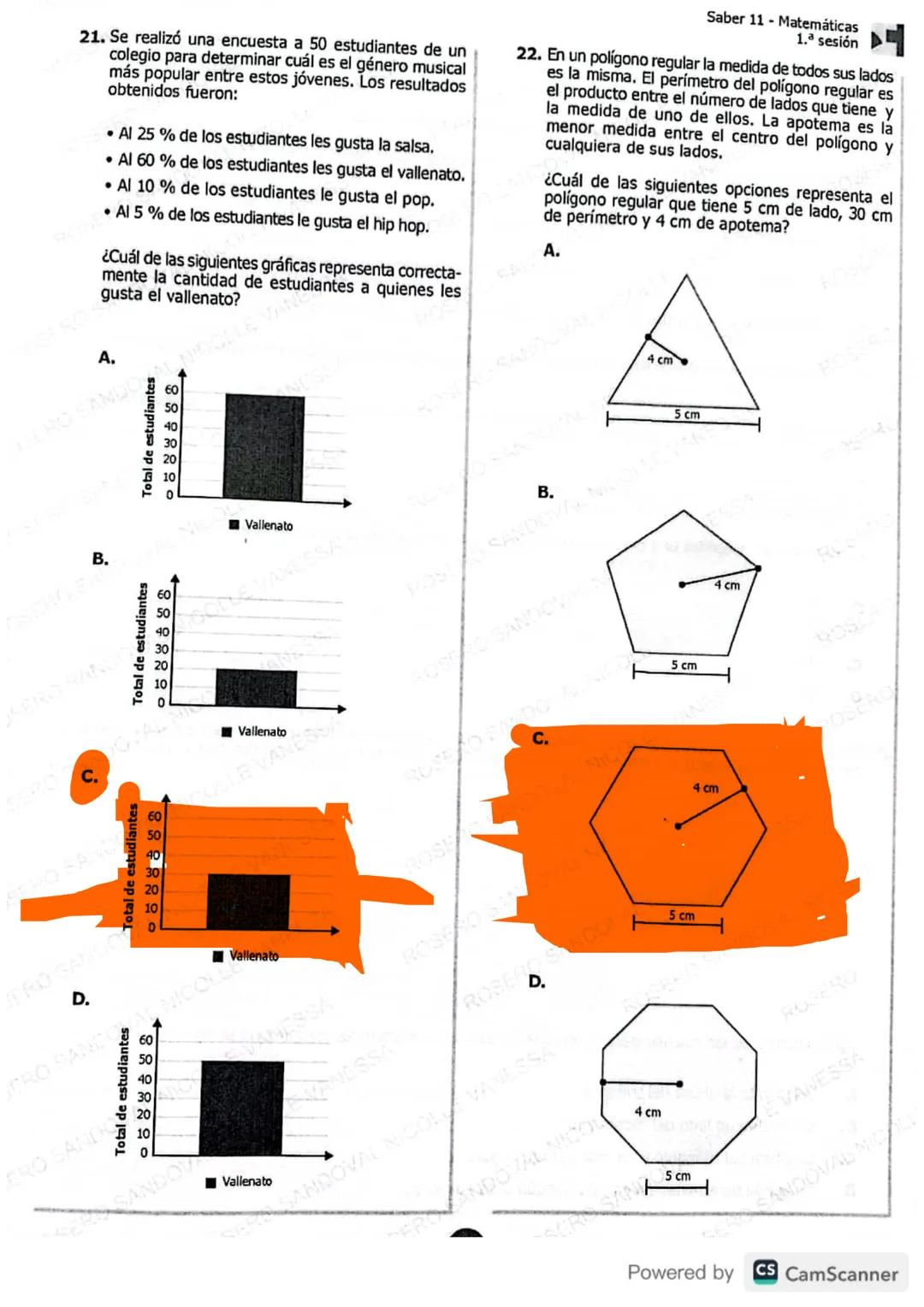 # MATEMÁTICAS
1. Una persona está utilizando alambre para cercar un terreno que tiene forma de triángulo rectángulo y cuya
área es de 54 m²
