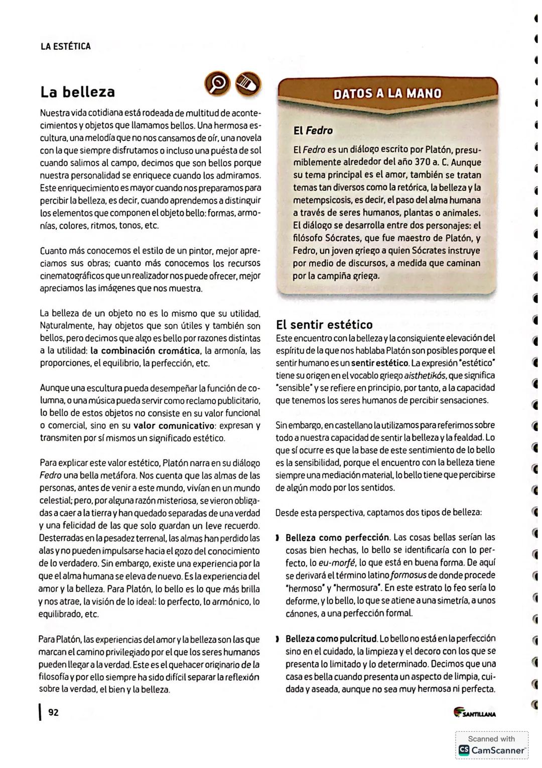 TEMA
1
ACLUST
La estética
Por medio del arte los seres humanos han intentado dar
sentido y expresar su asombro ante el mundo que los rodea.