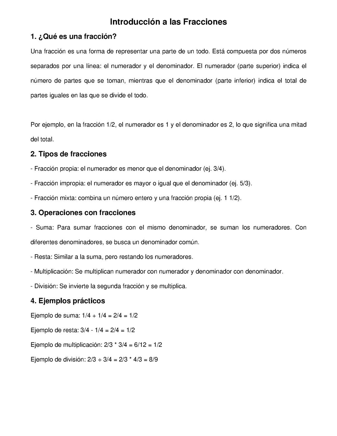 Conoce todo acerca de las fracciones de la mejor manera
