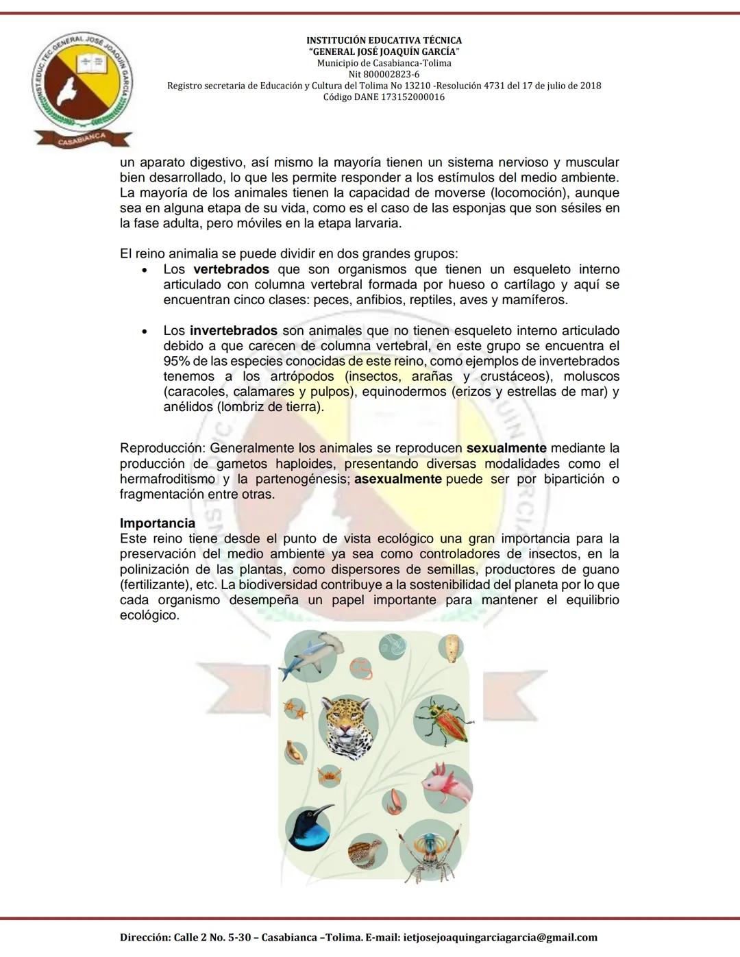 GTEC GENERAL JOSE
JOAQUIN
CASABIANCA
INSTITUCIÓN EDUCATIVA TÉCNICA
"GENERAL JOSÉ JOAQUÍN GARCÍA"
Municipio de Casabianca-Tolima
Nit 80000282