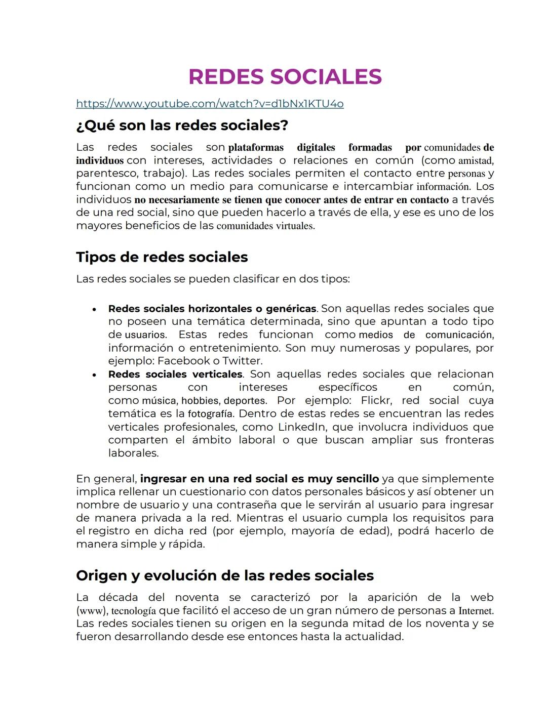 REDES SOCIALES
https://www.youtube.com/watch?v=d1bNx1KTU40
¿Qué son las redes sociales?
Las redes sociales son plataformas digitales formada