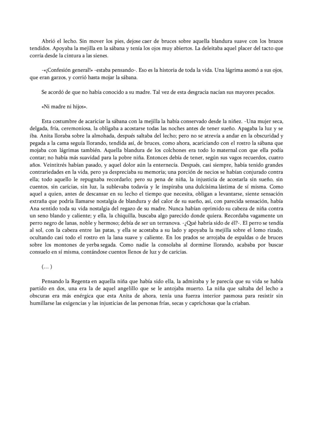 # Leopoldo Alas "Clarín" - La Regenta
Fragmentos
Don Fermín de Pas y Vetusta
Uno de los recreos solitarios de don Fermín de Pas consistía
