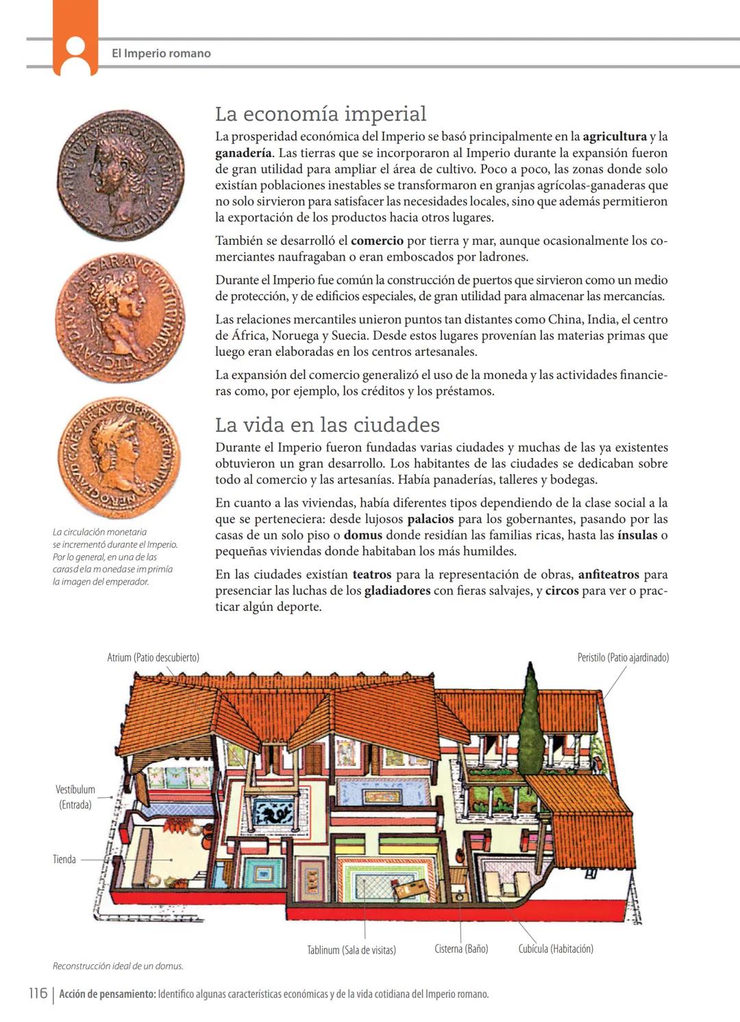 UNIDAD
4
✓ UBICATE EN LA HISTORIA
Roma:
el gran imperio
Temas de la unidad
Aspectos geográficos de Italia
El origen de Roma
La República
El