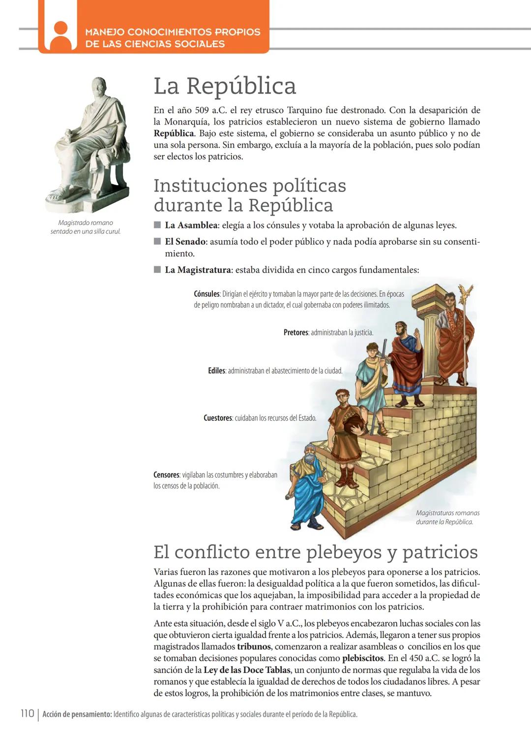 UNIDAD
4
✓ UBICATE EN LA HISTORIA
Roma:
el gran imperio
Temas de la unidad
Aspectos geográficos de Italia
El origen de Roma
La República
El
