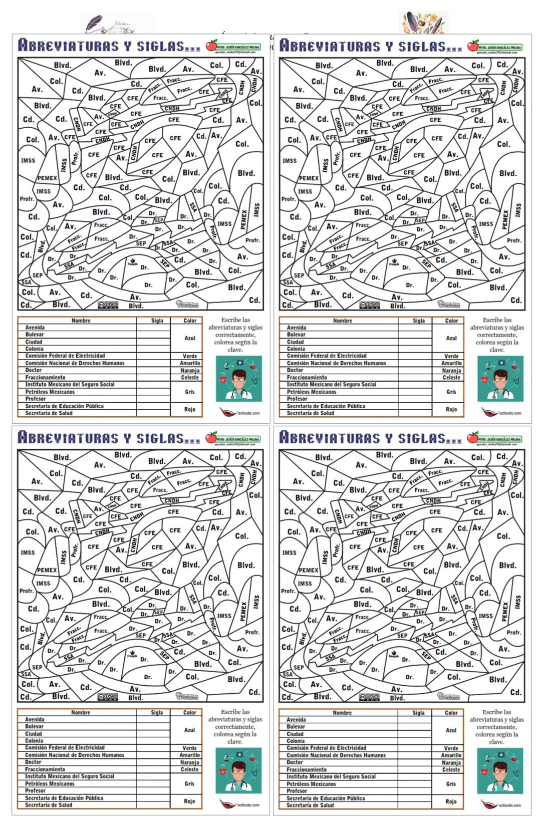 # Área de lengua castellana
Docente Oscar Mauricio Umaña Cala
# Las abreviaturas, siglas y acrónimos
Las abreviaturas, siglas y acrónimos