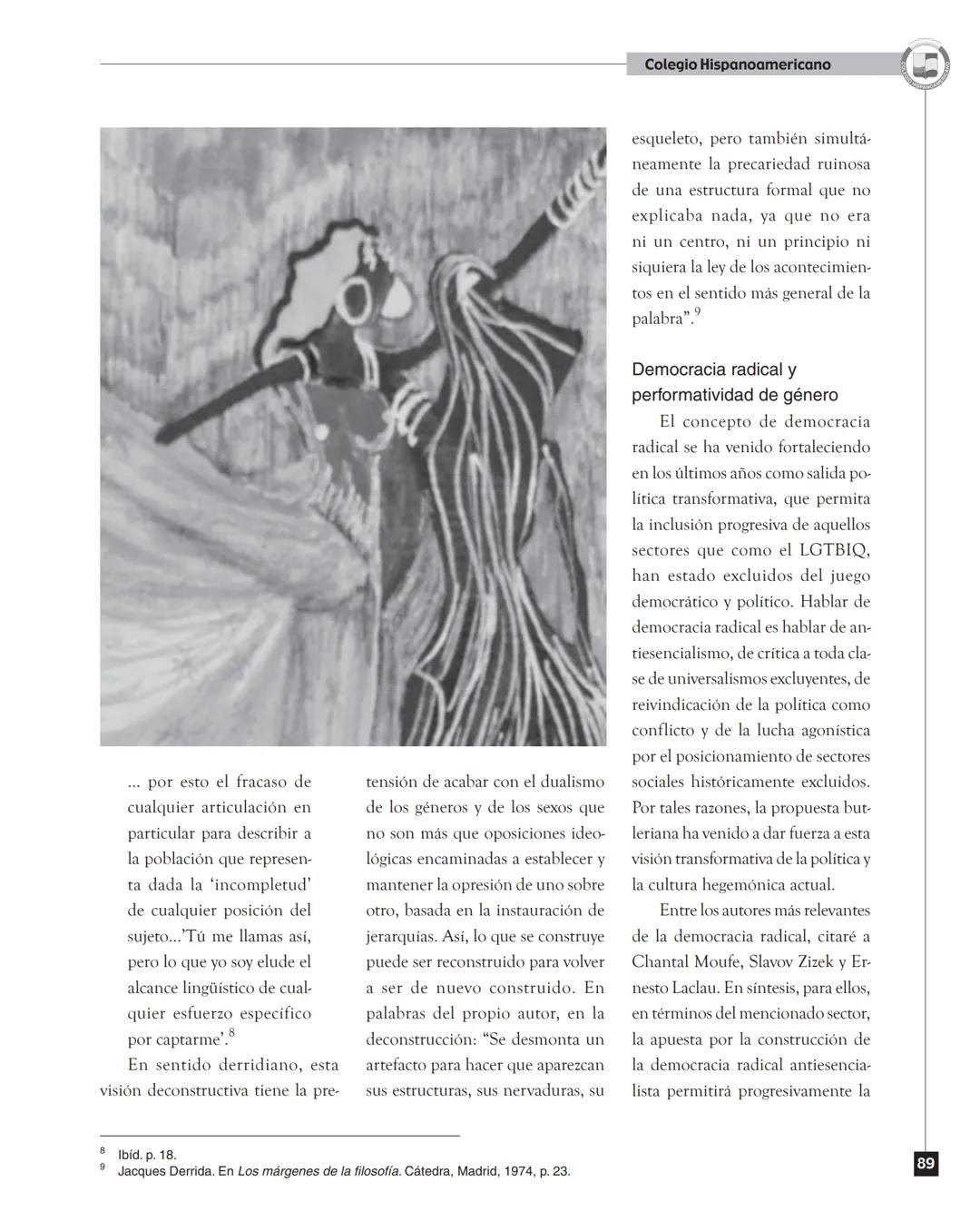 Colegio Hispanoamericano
Judith Butler y la teoría de la
performatividad de género
Judith Butler and the theory of the performatividad of ge