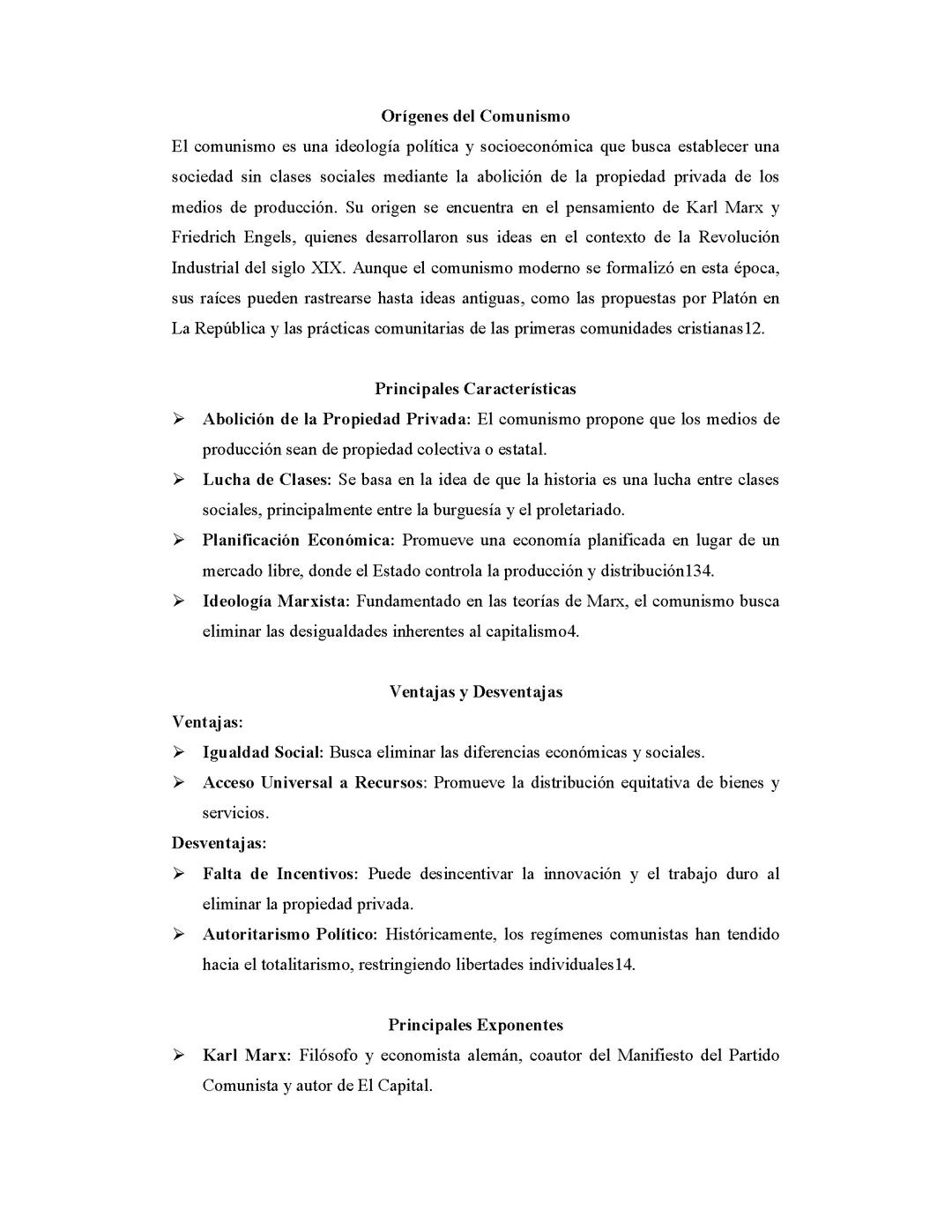 El comunismo  para estudiantes