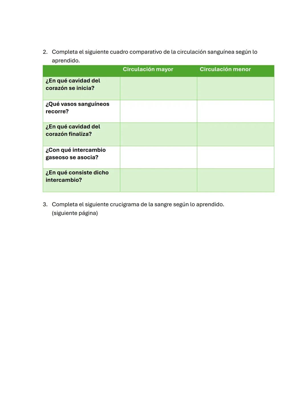 # EL SISTEMA CIRCULATORIO
El sistema circulatorio es el encargado de transportar el oxígeno y los nutrientes por
todo el cuerpo, y de recog