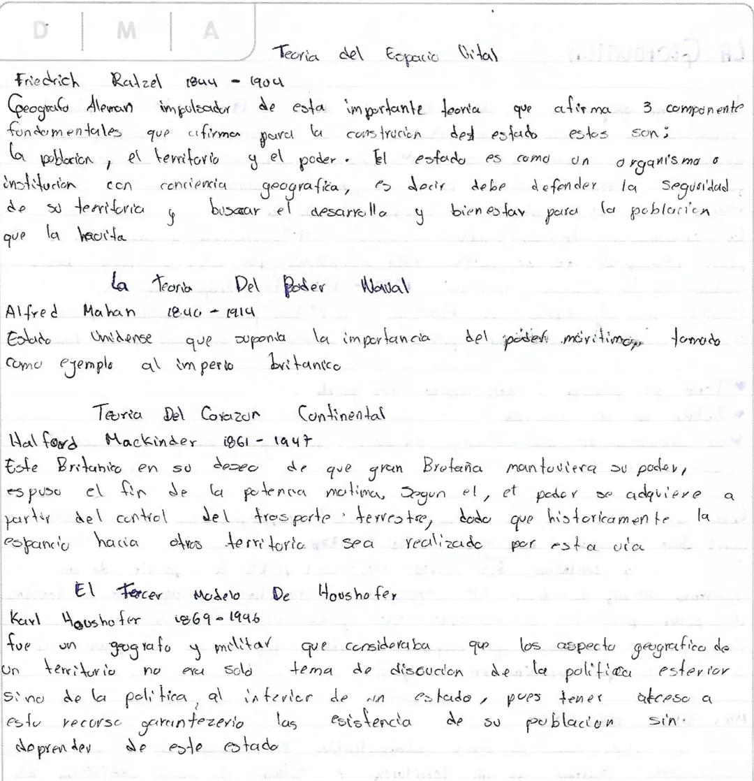 # LA GEOPOLITICA
D M A
El termina geopolitica se desarrollo entre 1870 y 1945 este concepto de
geopolitica se relaciona entre entonces con