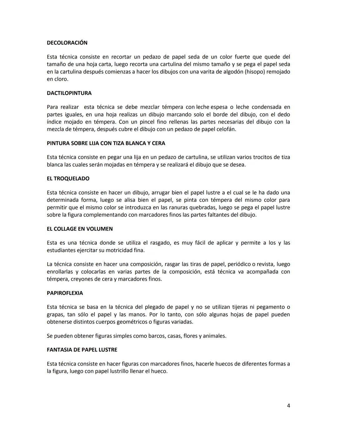 # TÉCNICAS ARTÍSTICAS
Para el estudio descriptivo de una obra de arte es importante considerar los aspectos técnicos y
materiales con que l