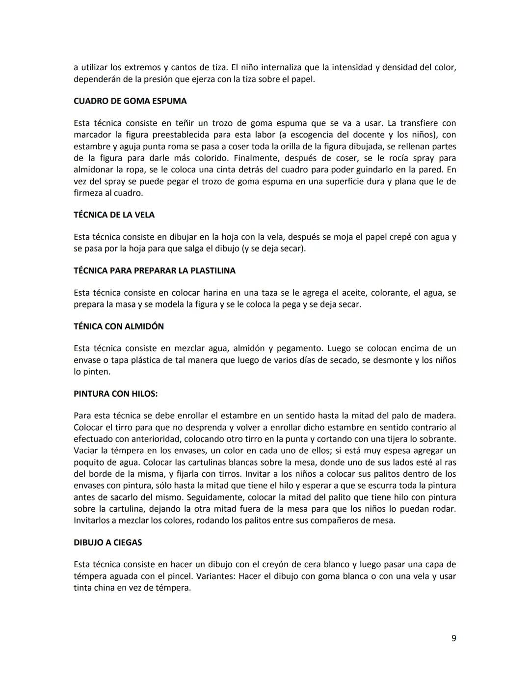 # TÉCNICAS ARTÍSTICAS
Para el estudio descriptivo de una obra de arte es importante considerar los aspectos técnicos y
materiales con que l