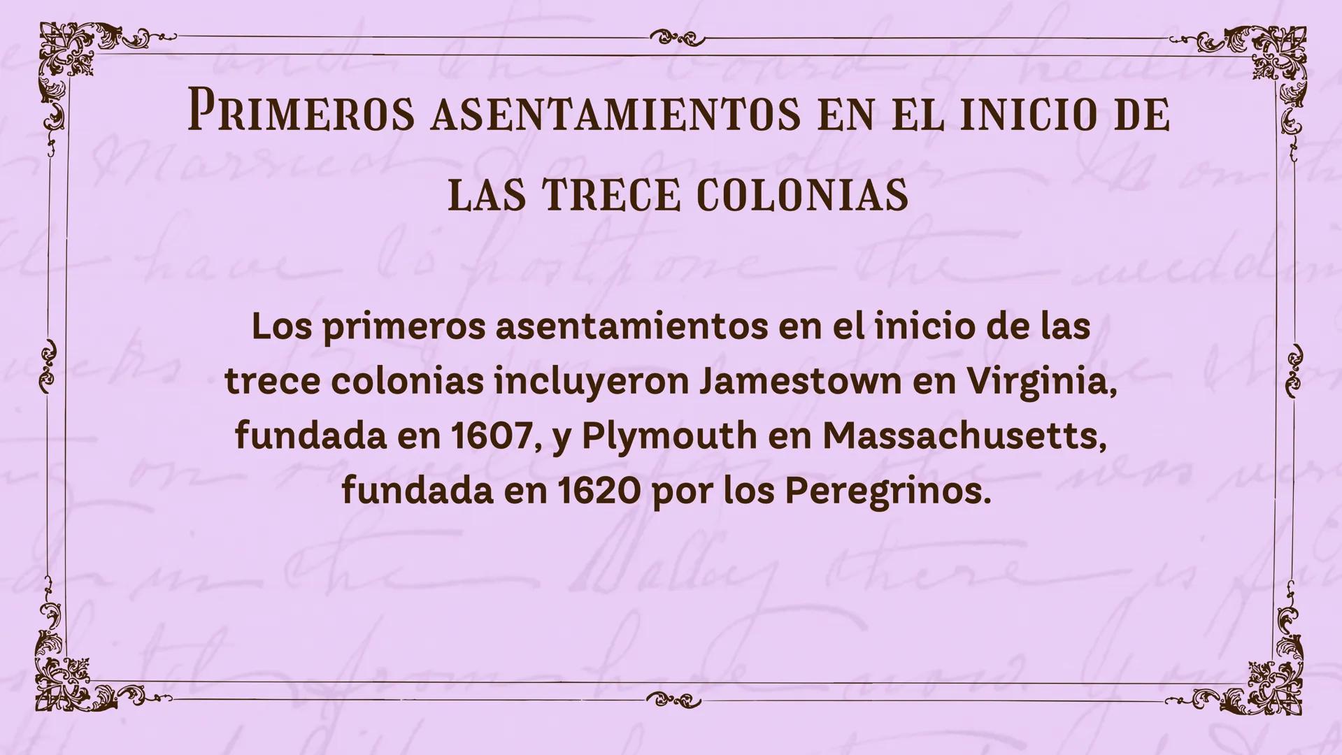 Manical
he
EL INICIO DE
LAS TRECE COLONIAS
Wally ther
now.
dol LAS TRECE COLONIAS
Las trece colonias de Estados Unidos fueron las colonias
b