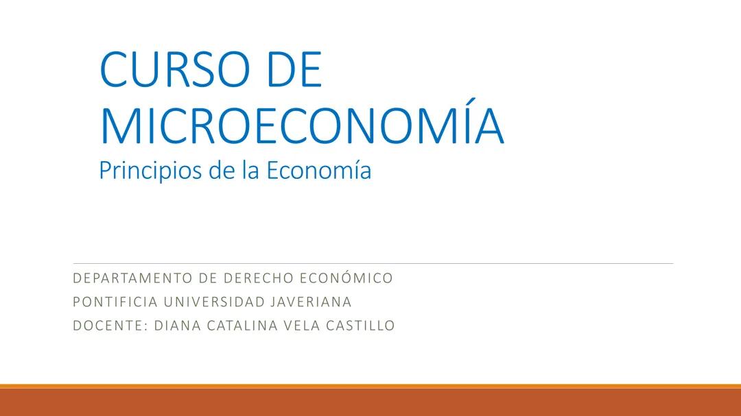 Principios de la economía