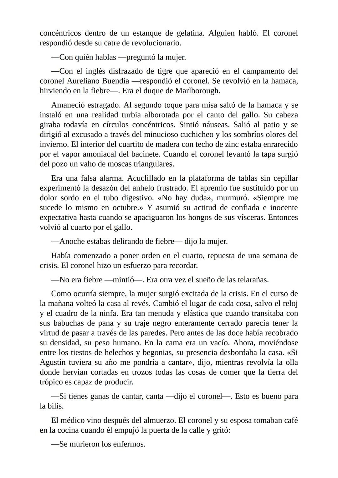 # El Coronel No Tiene Quien le Escriba
Gabriel García Márquez I
El coronel destapó el tarro del café y comprobó que no había más de una
cu