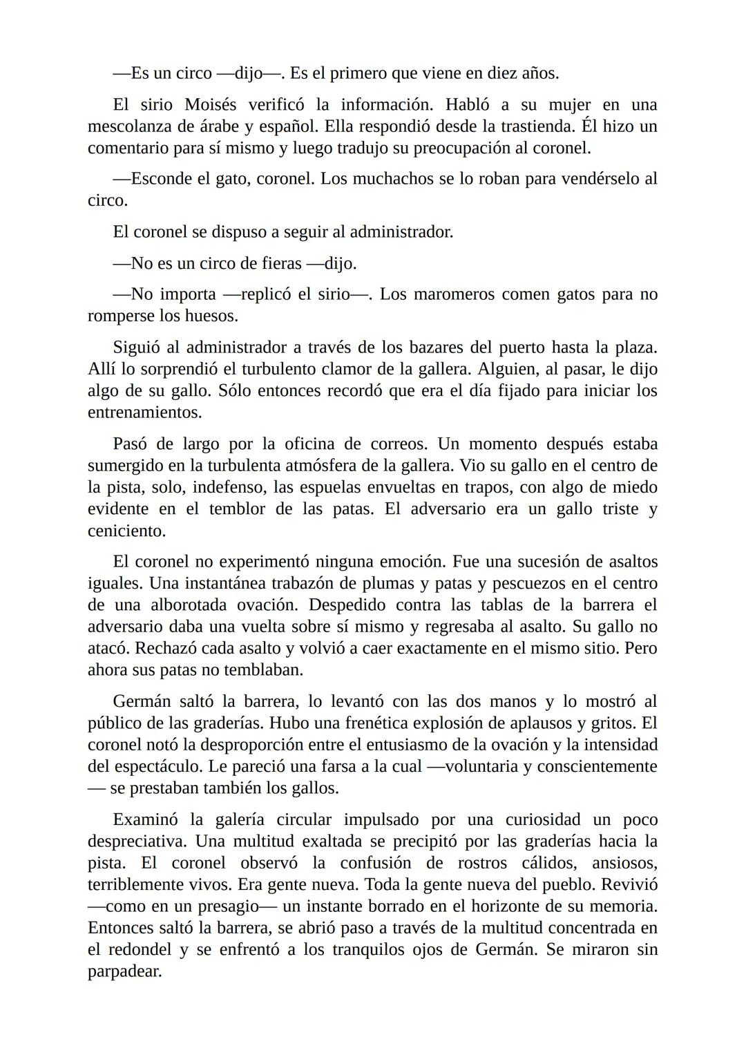 # El Coronel No Tiene Quien le Escriba
Gabriel García Márquez I
El coronel destapó el tarro del café y comprobó que no había más de una
cu