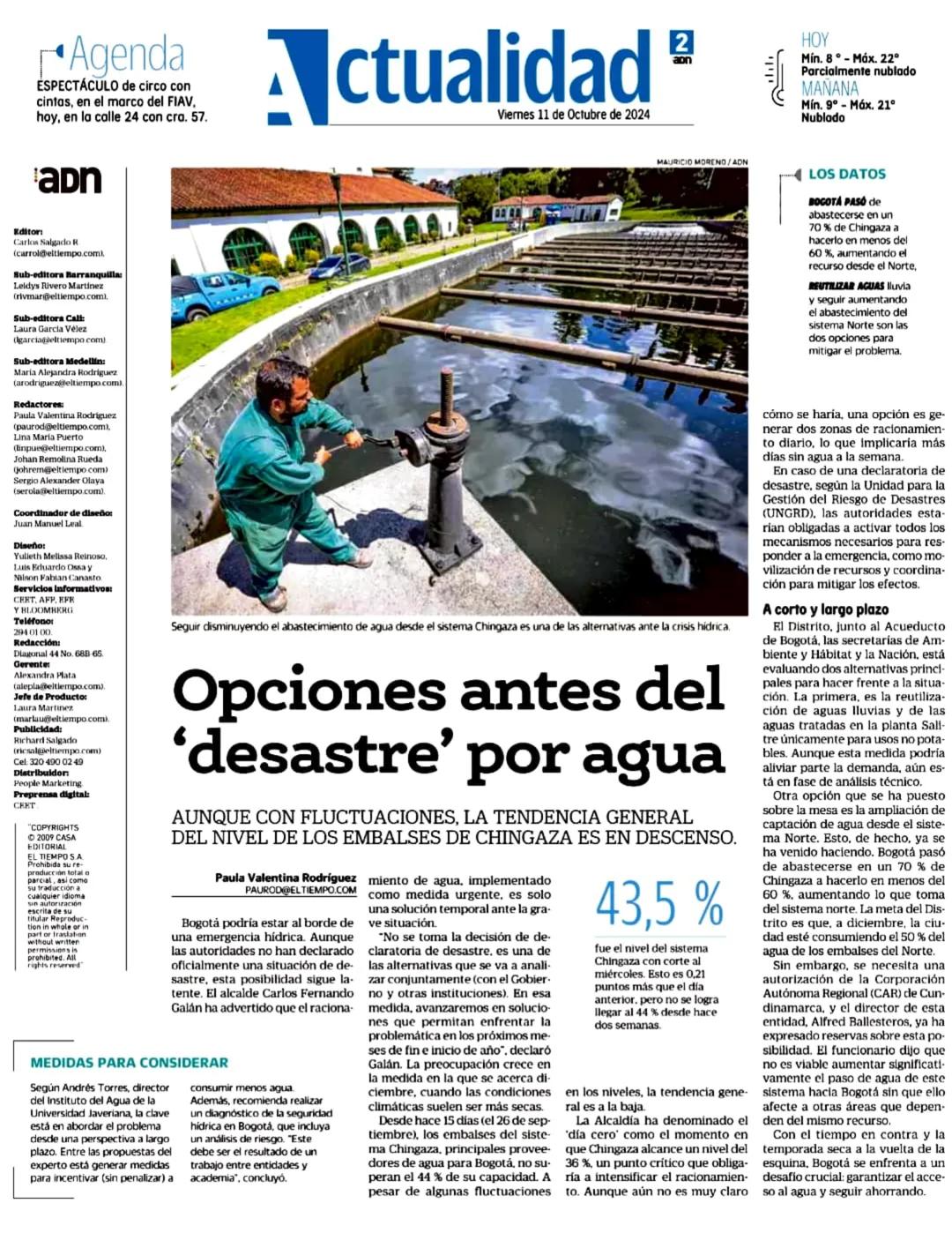 # Agenda Actualidad
CONCURSO de poesía 'Reverso'
este fin de semana en las
bibliotecas públicas de Bogotá.
apn
Viernes 8 de Noviembre de 20