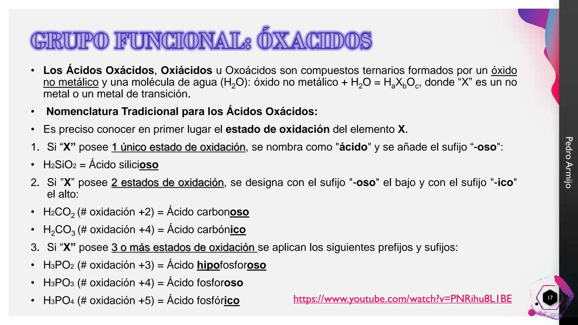 GRUPOS FUNCIONALES
QUÍMICA INORGÁNICA
I.E.D. COLEGIO GERARDO MOLINA RAMÍREZ
ANDRÉS JULIÁN RODRÍGUEZ
MAGISTER EN EDUCACIÓN AMBIENTAL
JORNADA