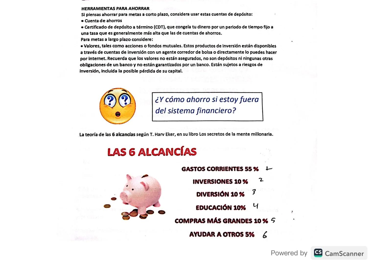 10 MEJORES FORMAS DE
ーヒー
1J37
1
Haz un
presupuesto
3
Ponte
Objetivos
personal
5
AHORRAR DINERO
2
Fija un monto
de ahorro mensual
4
Planea tu