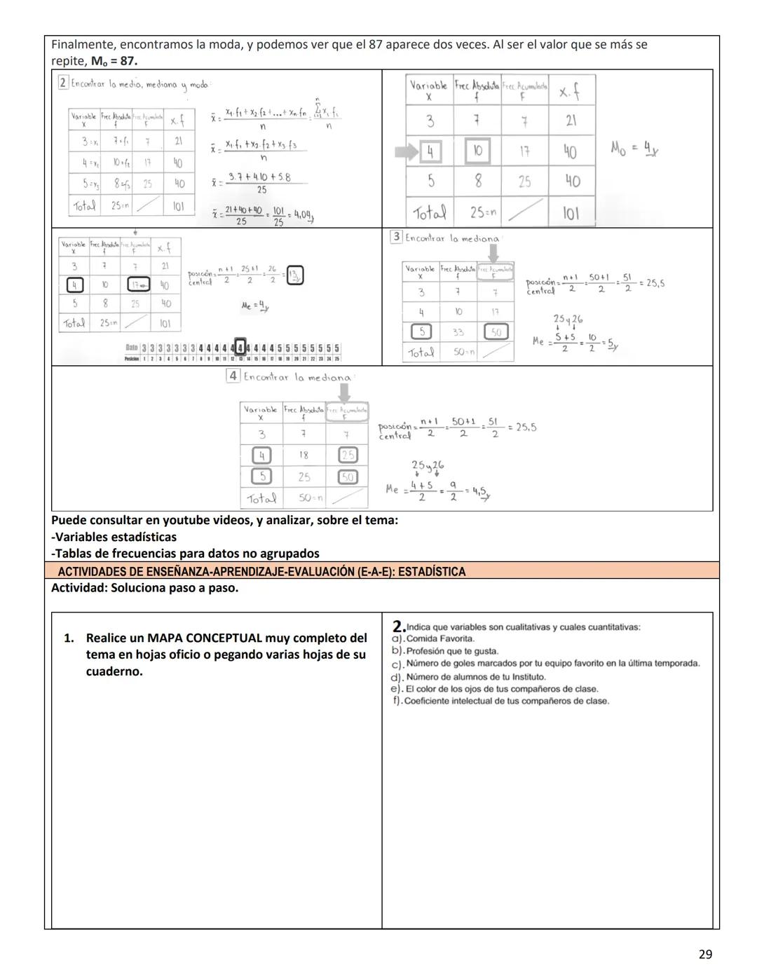 GUÍA DE APRENDIZAJE (MODULO) CLEI 4 (IV)
AREA Y/O ASIGNATURA: MATEMATICAS
N° de Horas: 20 horas (Primera Parte)
Procedimientos: Planificació