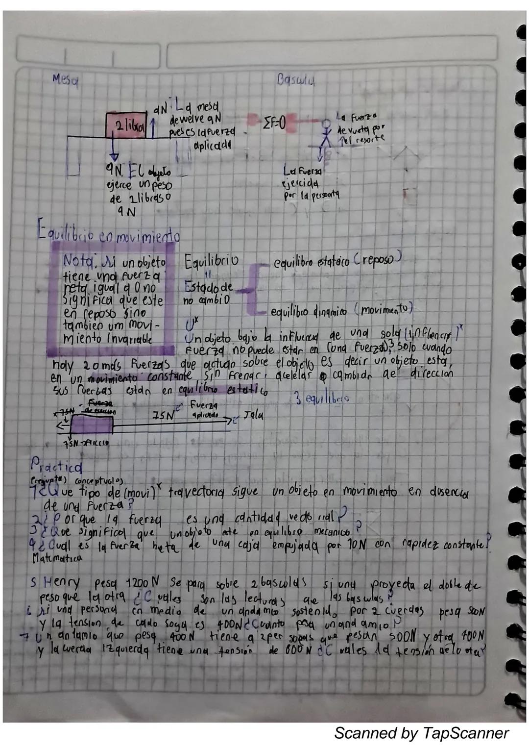 Unidad 1. Mecanica
# Leyes de Newton Primerd
* Inencia La inercia no es un tipo de fuerza, es ung propiedad de toda
la materia de resistir a
