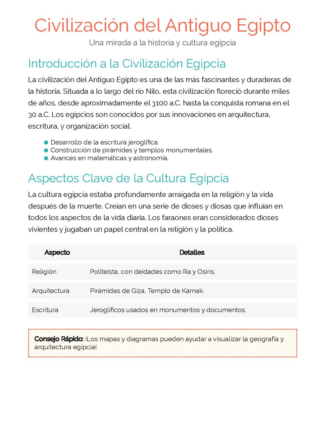 Civilización del Antiguo Egipto