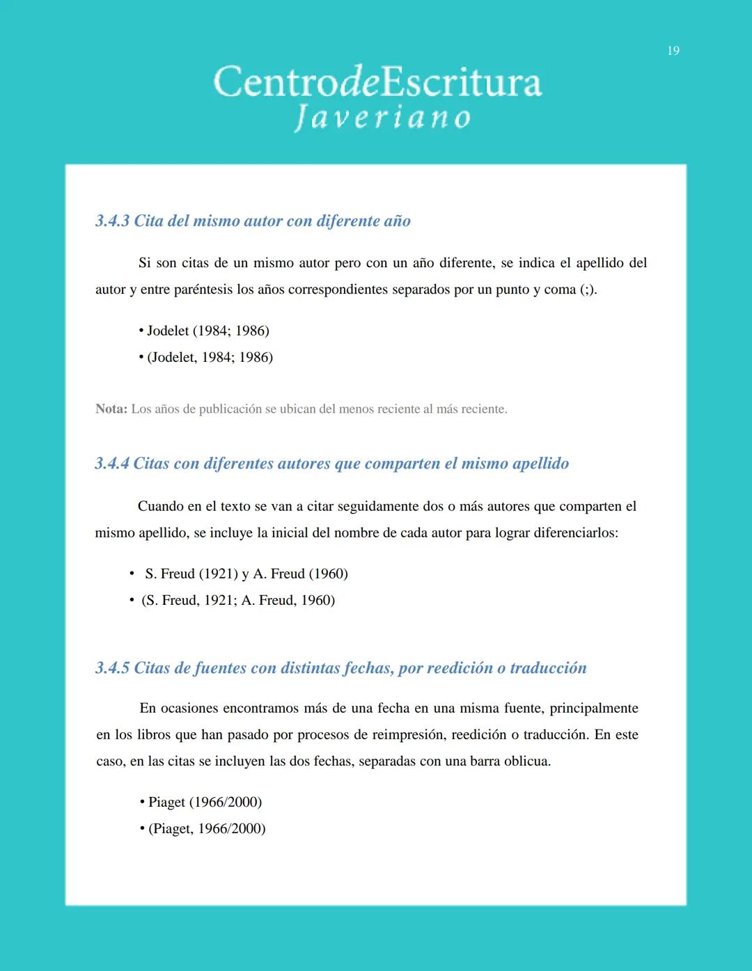 Centrode Escritura
Javeriano
Normas APA
Séptima edición
Pontificia Universidad Javeriana
Seccional Cali
Julio de 2020 CentrodeEscritura
Jave