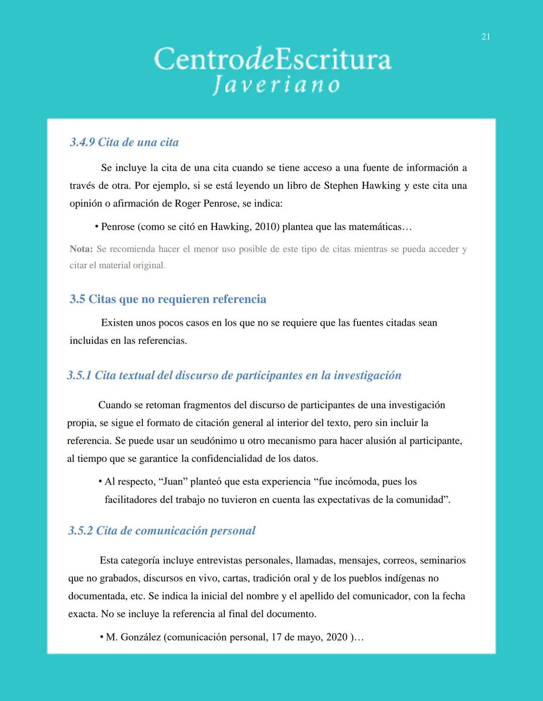 Centrode Escritura
Javeriano
Normas APA
Séptima edición
Pontificia Universidad Javeriana
Seccional Cali
Julio de 2020 CentrodeEscritura
Jave
