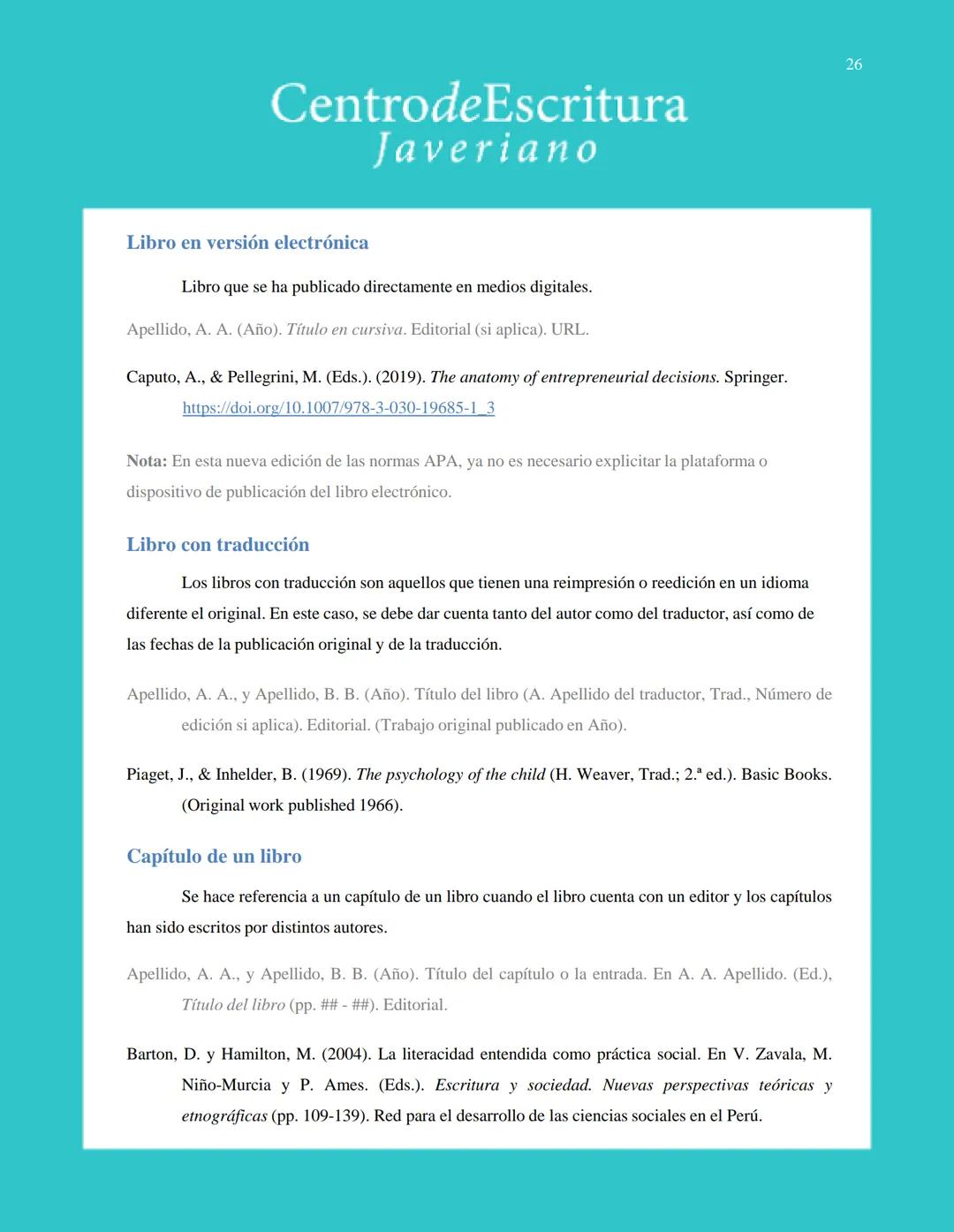 Centrode Escritura
Javeriano
Normas APA
Séptima edición
Pontificia Universidad Javeriana
Seccional Cali
Julio de 2020 CentrodeEscritura
Jave