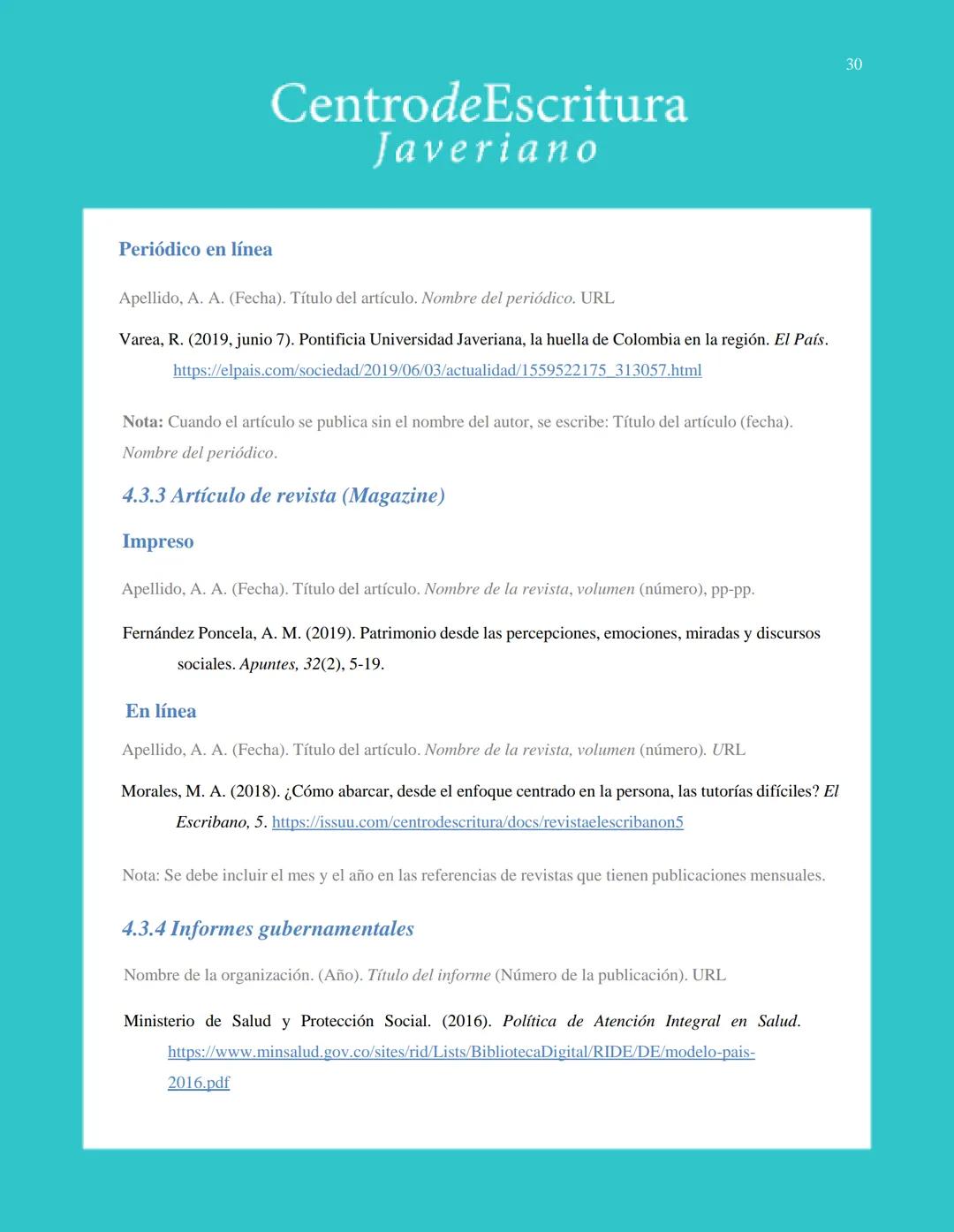 Centrode Escritura
Javeriano
Normas APA
Séptima edición
Pontificia Universidad Javeriana
Seccional Cali
Julio de 2020 CentrodeEscritura
Jave