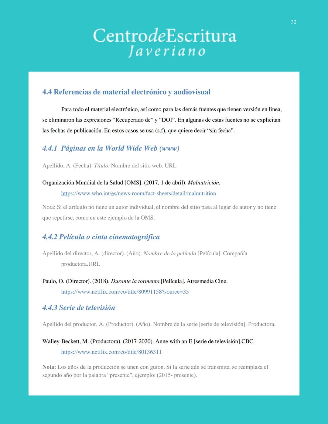 Centrode Escritura
Javeriano
Normas APA
Séptima edición
Pontificia Universidad Javeriana
Seccional Cali
Julio de 2020 CentrodeEscritura
Jave