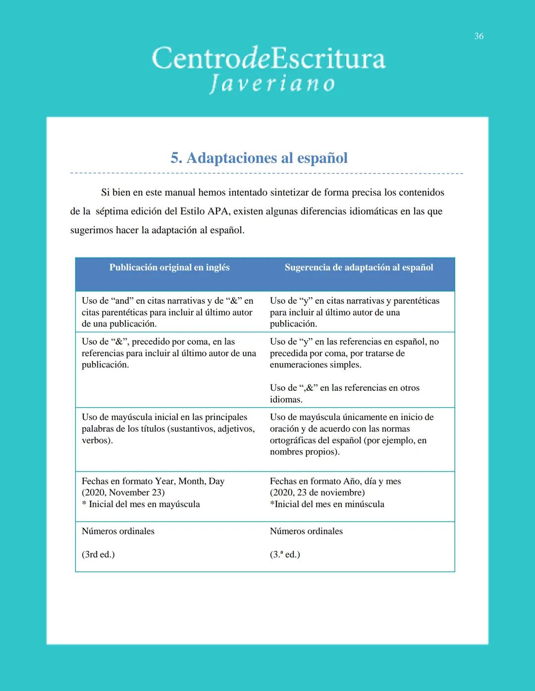 Centrode Escritura
Javeriano
Normas APA
Séptima edición
Pontificia Universidad Javeriana
Seccional Cali
Julio de 2020 CentrodeEscritura
Jave