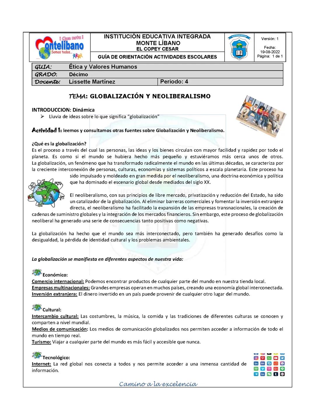 Globalización y neoliberalismo