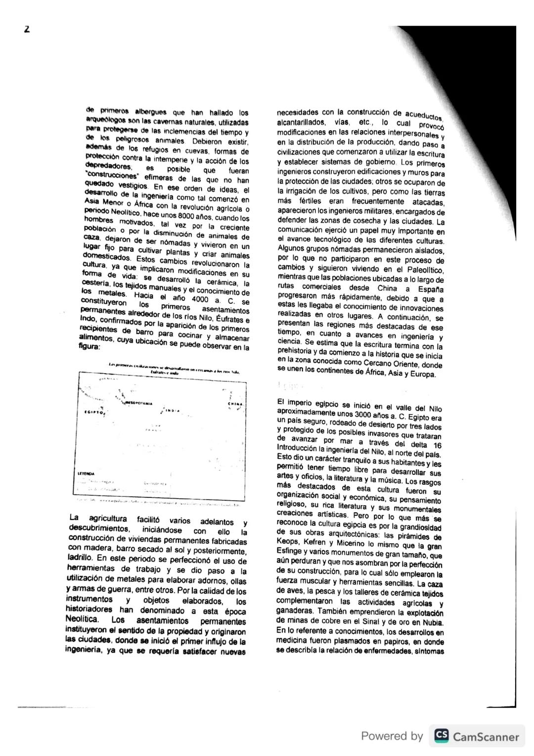 # ORIGEN E HISTORIA DE LA INGENIERÍA
Para situarnos en el contexto de la ingeniería es
importante comprender su evolución, la cual ha ido
a
