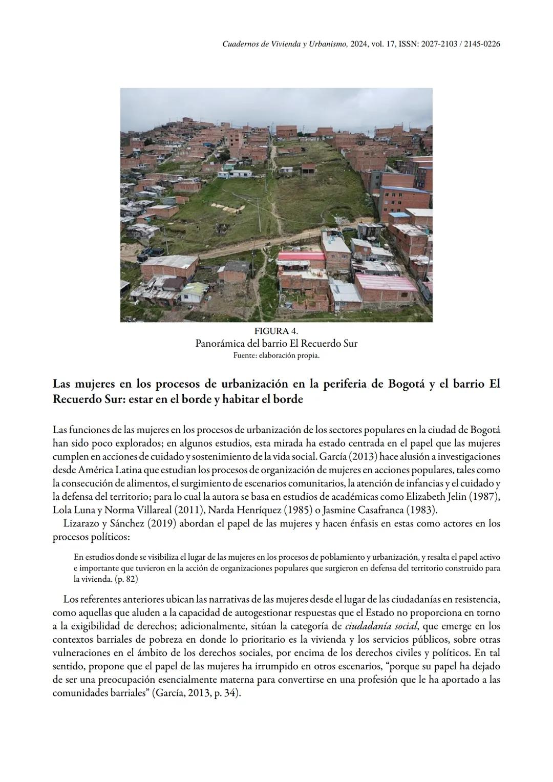 # VIVIENDA
URBANISMO
ISSN: 2145-0226 (En línea) | ISSN: 2027-2103 (Impreso)
Vol. 17
Publicación continua
Artículos
Mujeres al borde: tensi