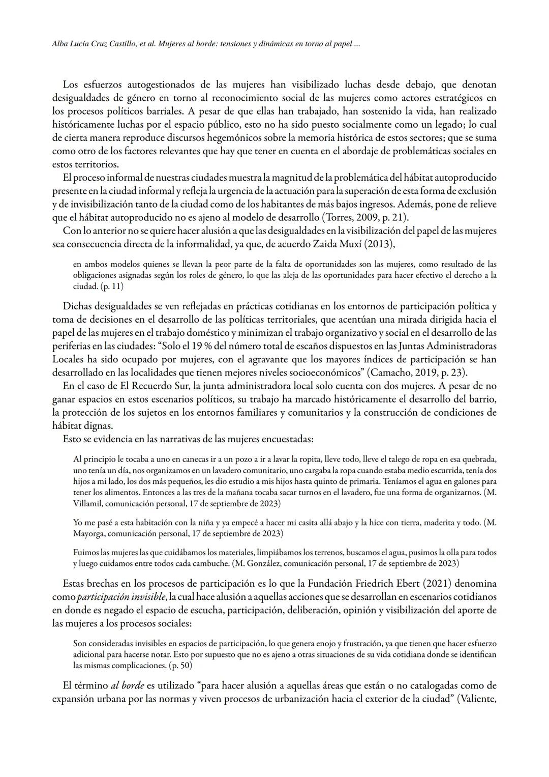 # VIVIENDA
URBANISMO
ISSN: 2145-0226 (En línea) | ISSN: 2027-2103 (Impreso)
Vol. 17
Publicación continua
Artículos
Mujeres al borde: tensi