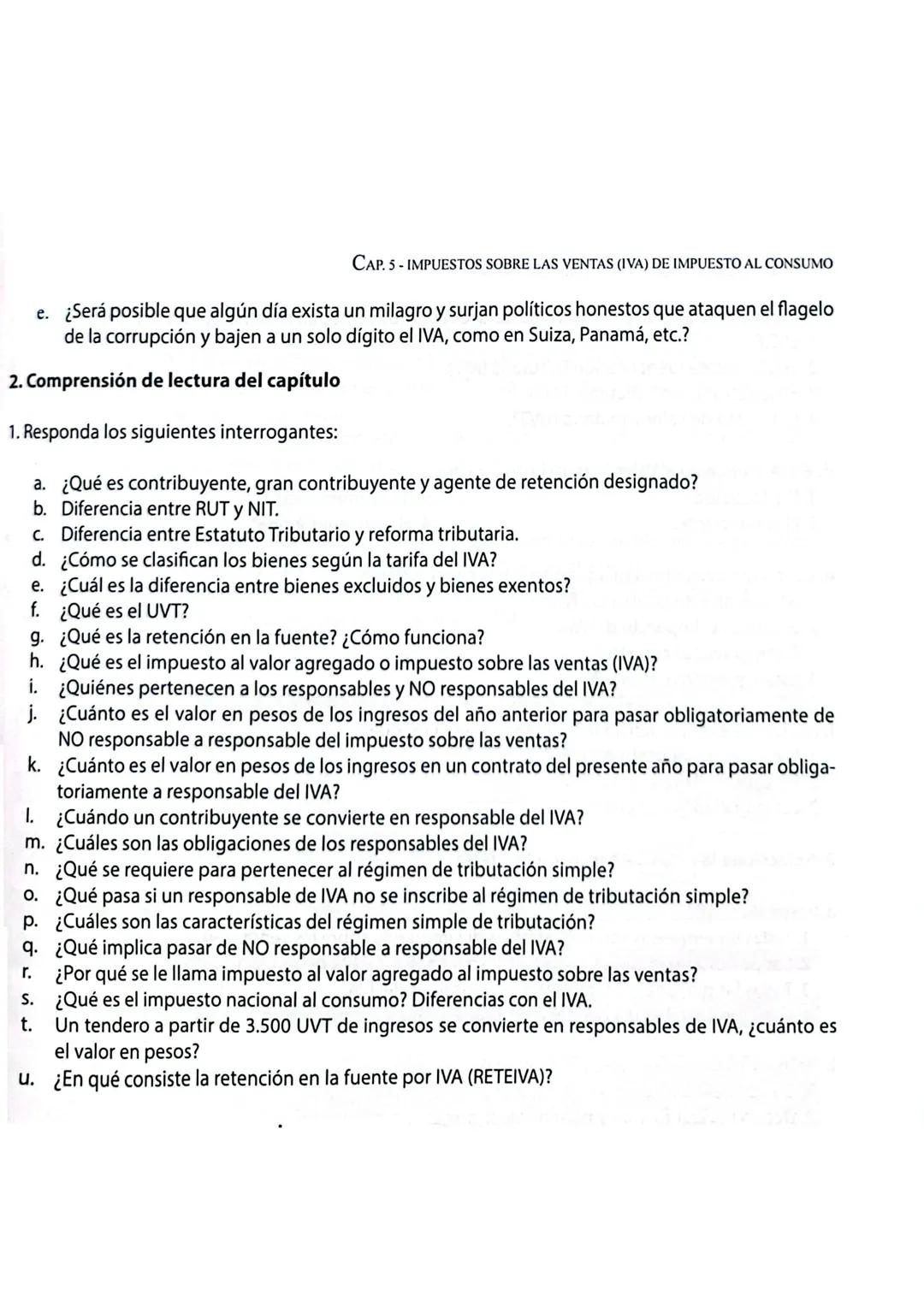 --- OCR Start ---
5
Impuestos sobre las ventas (IVA)
e impuesto al consumo
5.1. Fundamentos tributarios
Siempre la información financiera es