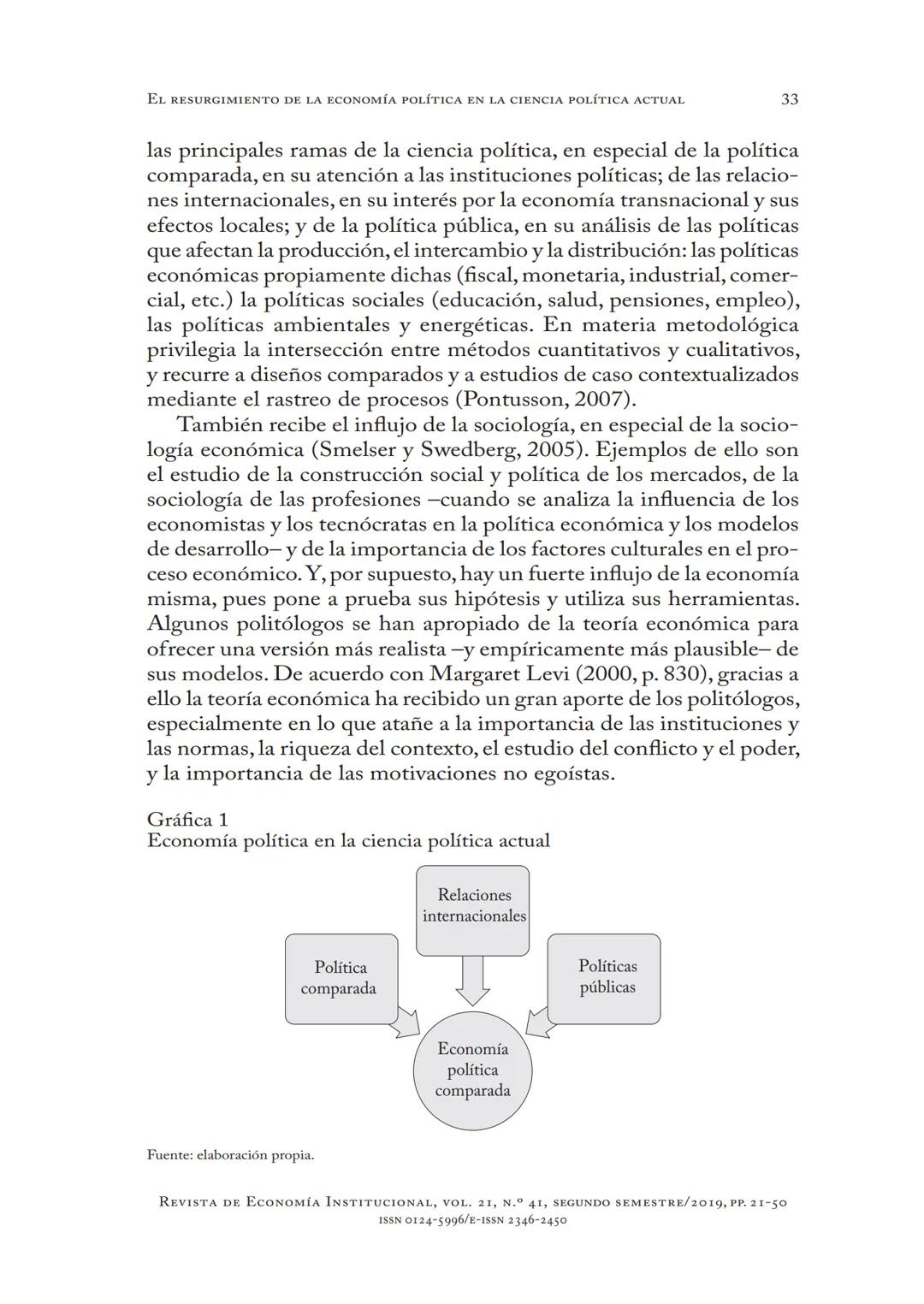 # EL RESURGIMIENTO
DE LA ECONOMÍA POLÍTICA
EN LA CIENCIA
POLÍTICA ACTUAL
Aldo Madariaga
* DOI: https://doi.org/10.18601/01245996.v21n41.02