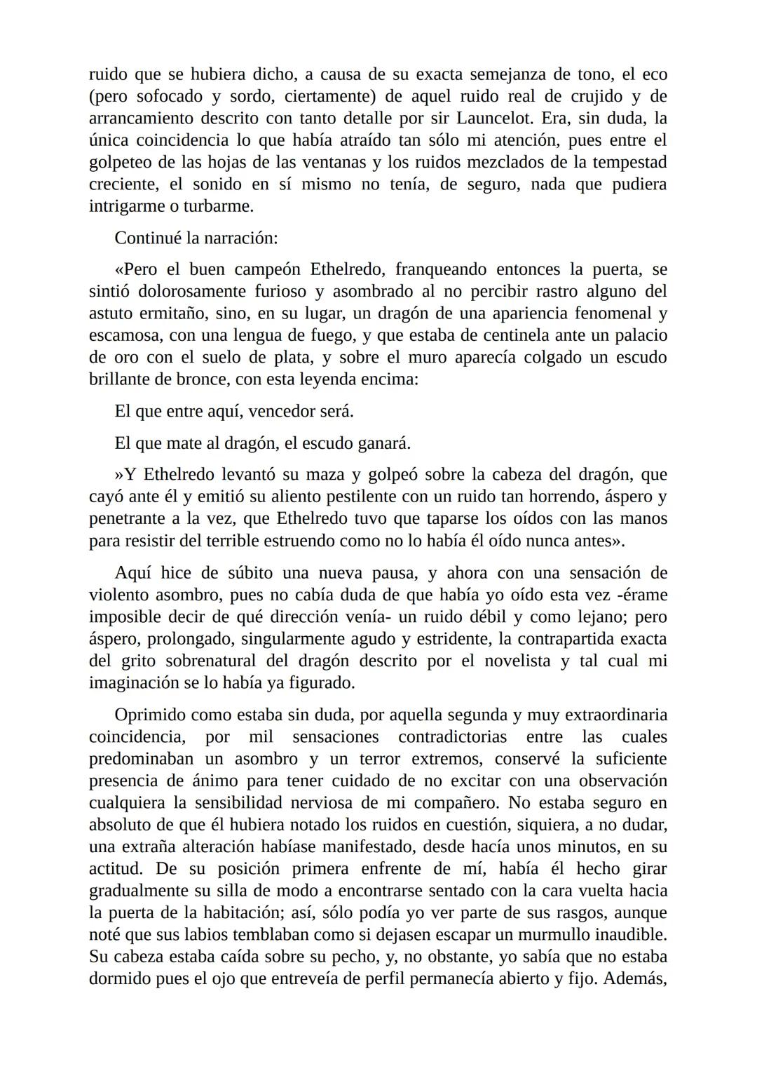 # La Caída de la Casa de Usher
Por
Edgar Allan Poe
Freeditorial/ Durante un día del otoño, oscuro, sombrío, silencioso, en que las nubes