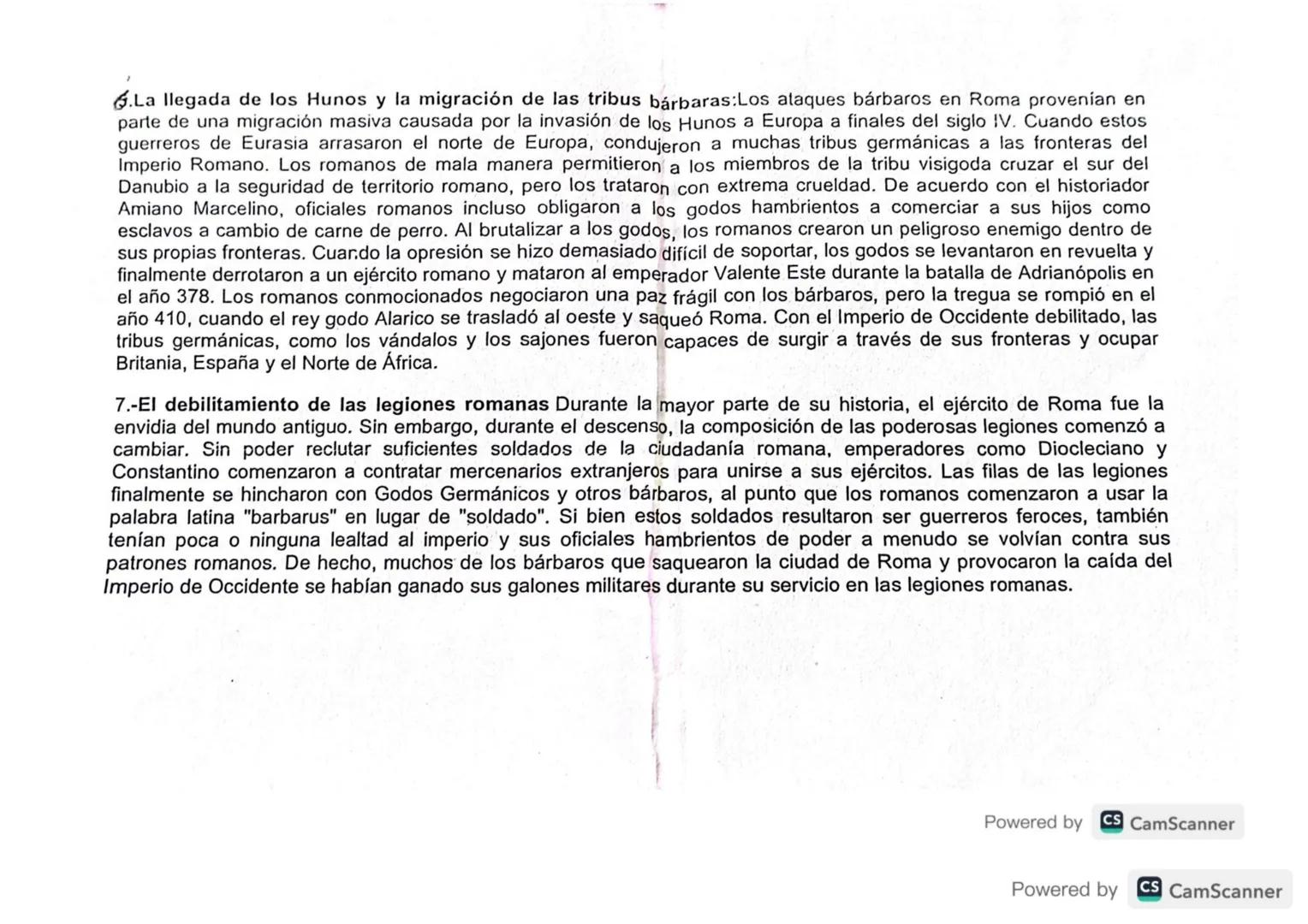 # RAZONES DE LA CAIDA DE ROMA
A finales del siglo IV, el Imperio Romano de Occidente se derrumbó tras pasar casi 500 años como la mayor
sup