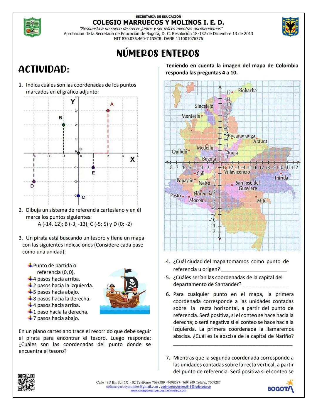 # SECRETARÍA DE EDUCACIÓN
# COLEGIO MARRUECOS Y MOLINOS I. E. D.
“Respuesta a un sueño de crecer juntos y ser felices mientras aprendemos”