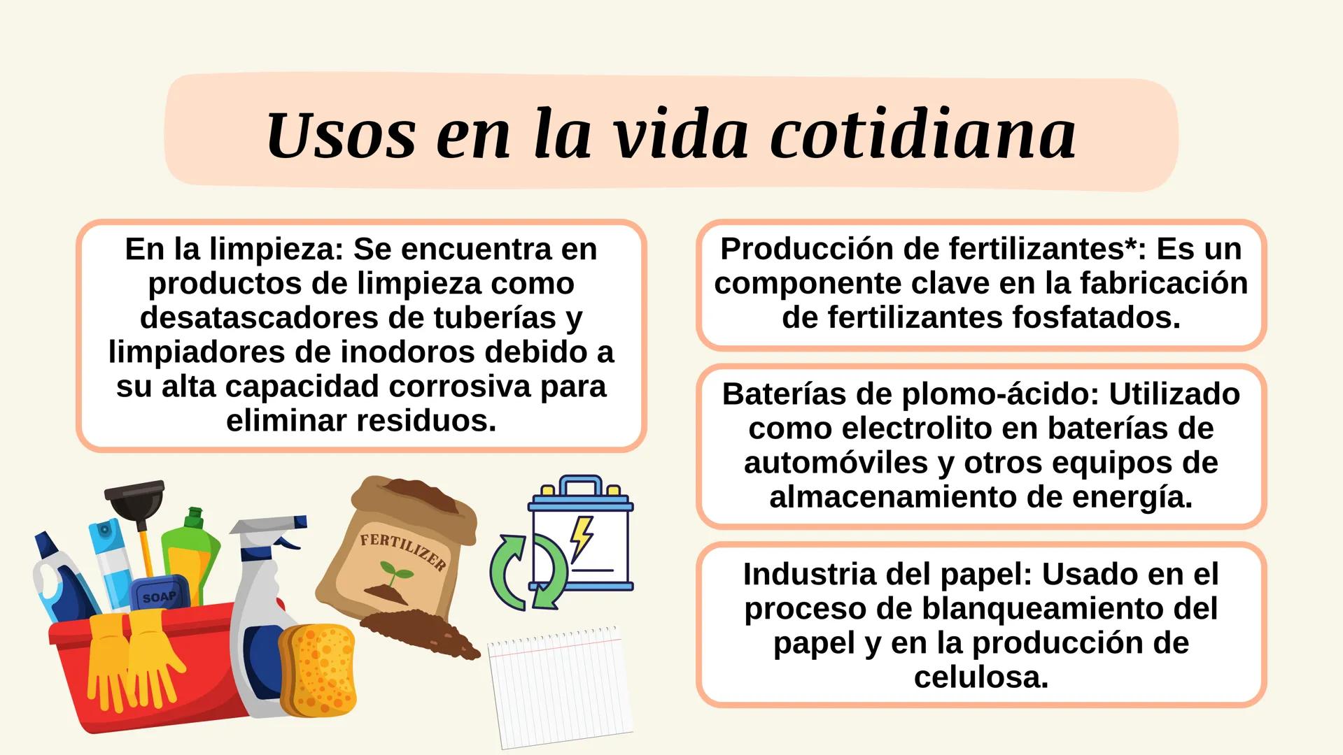 # ÁCIDO SULFÚRICO
$H_2SO_4$ # Contenido:
¿Qué es el ácido Sulfúrico?
Fórmula Molecular
¿Por qué se considera un ácido/base?
Riesgos o Pelig