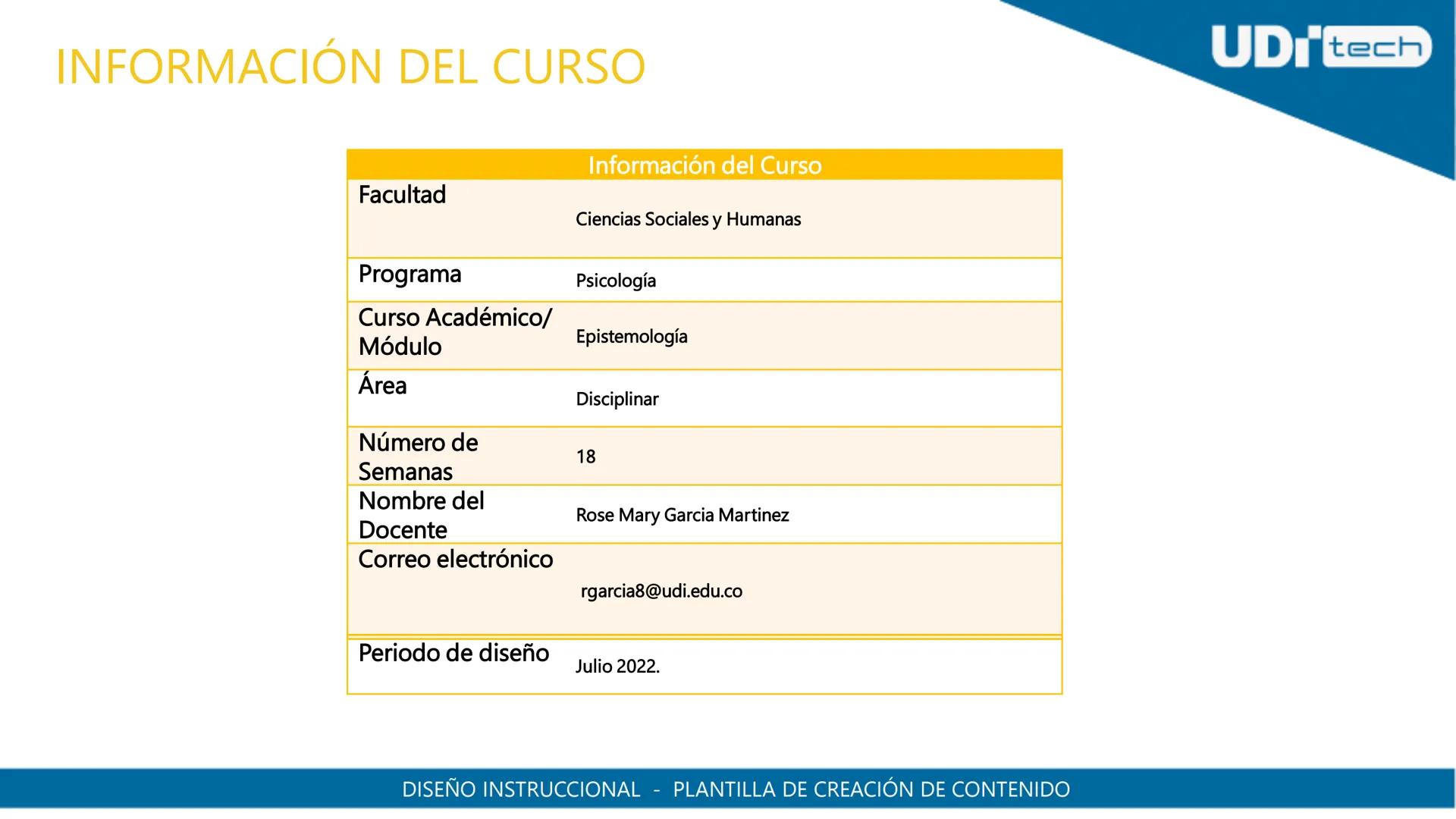 UDI
UDI
UNIVERSIDAD
DE INVESTIGACIÓN
Y DESARROLLO
UNIVERSIDAD
DE INVESTIGACIÓN
Y DESARROLLO
CALLE 18° 20-06 # OBSERVACIONES
| Información I