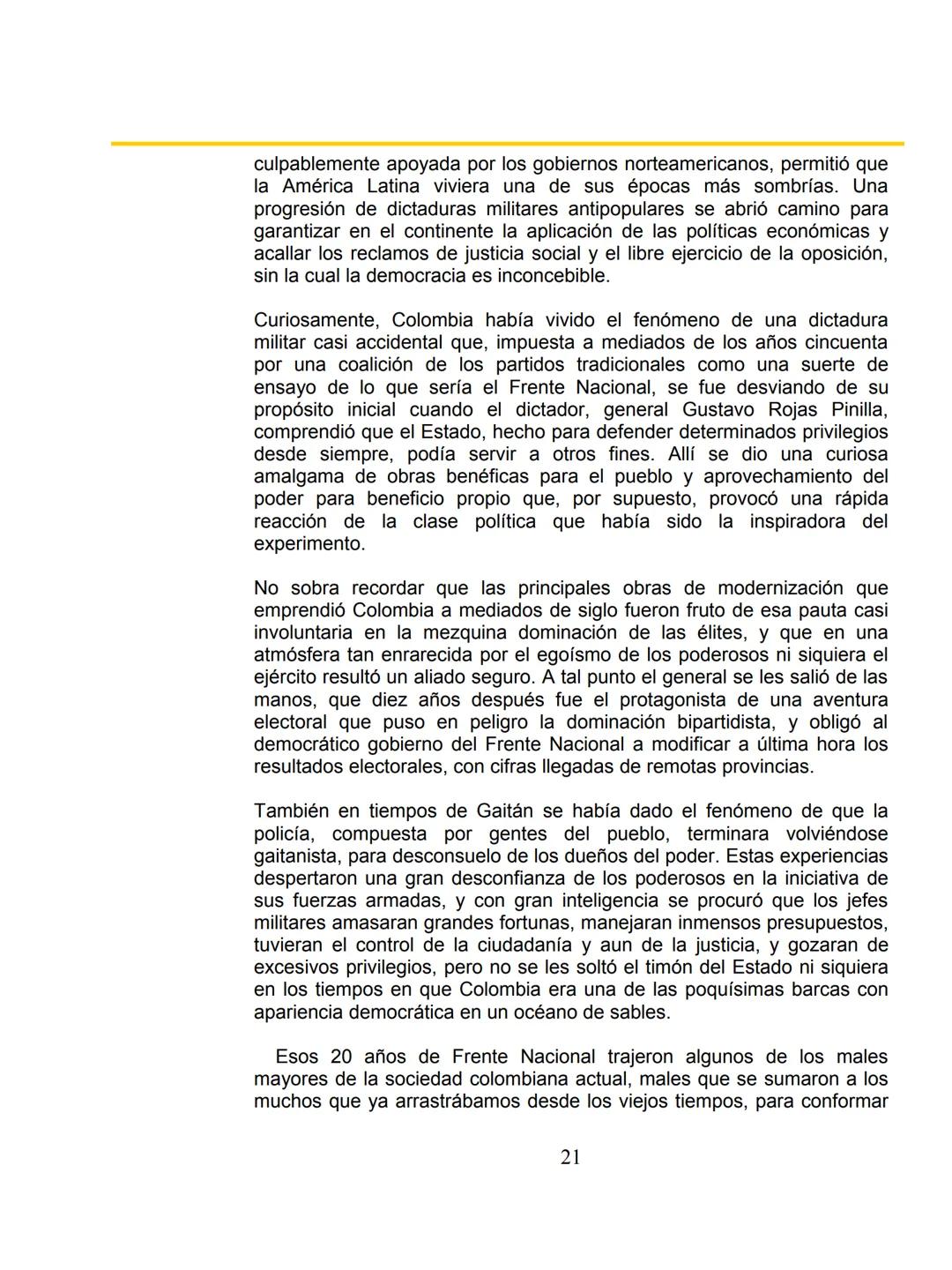 # COLOMBΙΑ:
EL
PROYECTO
NACIONAL Y
LA FRANJA AMARILLA
Por William Ospina
1 # William Ospina
William Ospina (Padua, Tolima, 1954), poeta,
