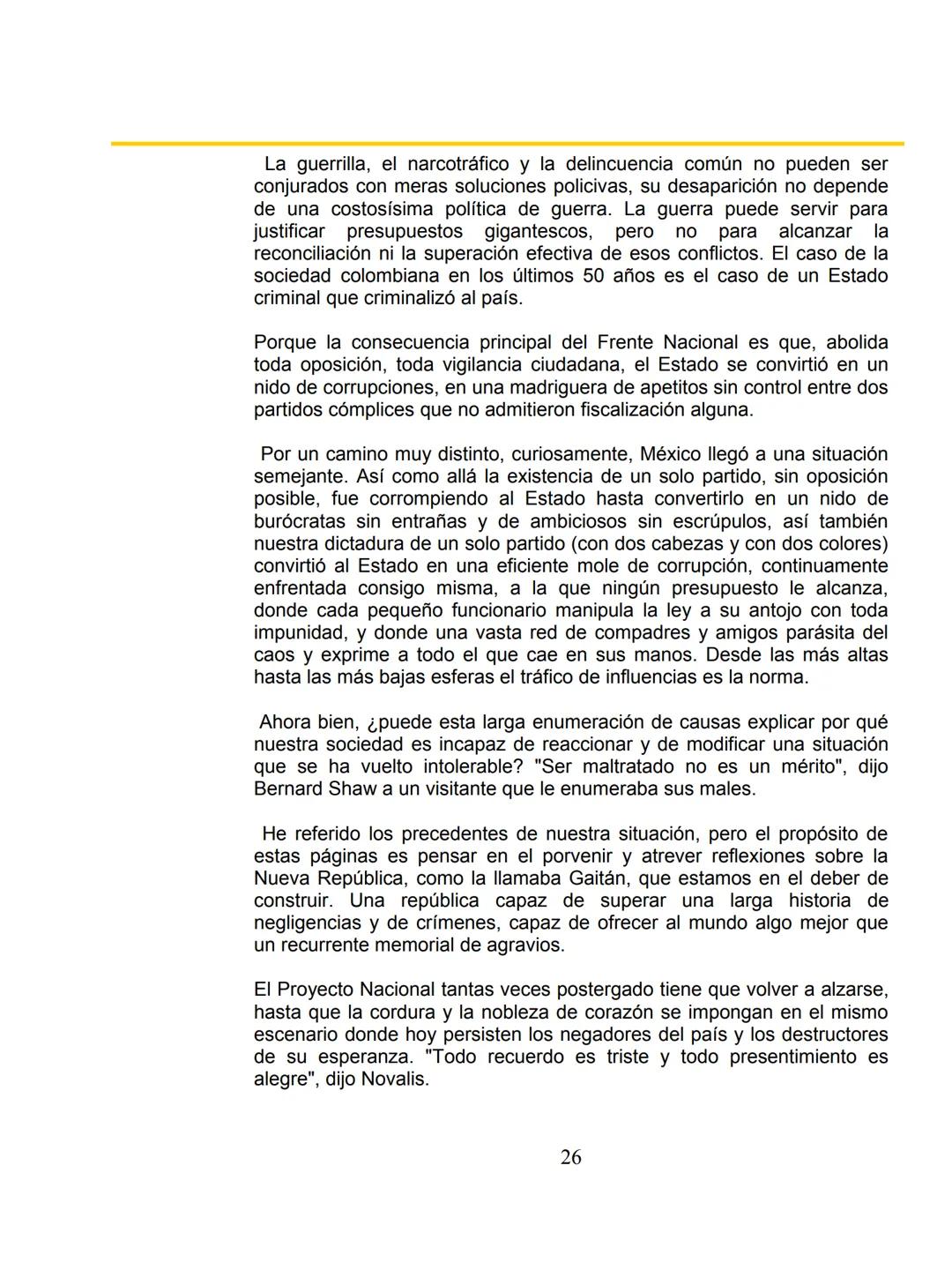 # COLOMBΙΑ:
EL
PROYECTO
NACIONAL Y
LA FRANJA AMARILLA
Por William Ospina
1 # William Ospina
William Ospina (Padua, Tolima, 1954), poeta,