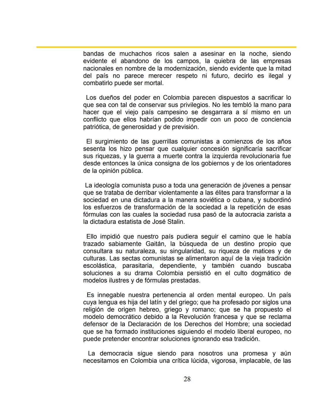 # COLOMBΙΑ:
EL
PROYECTO
NACIONAL Y
LA FRANJA AMARILLA
Por William Ospina
1 # William Ospina
William Ospina (Padua, Tolima, 1954), poeta,