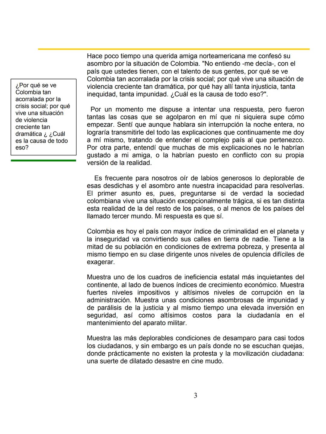 # COLOMBΙΑ:
EL
PROYECTO
NACIONAL Y
LA FRANJA AMARILLA
Por William Ospina
1 # William Ospina
William Ospina (Padua, Tolima, 1954), poeta,