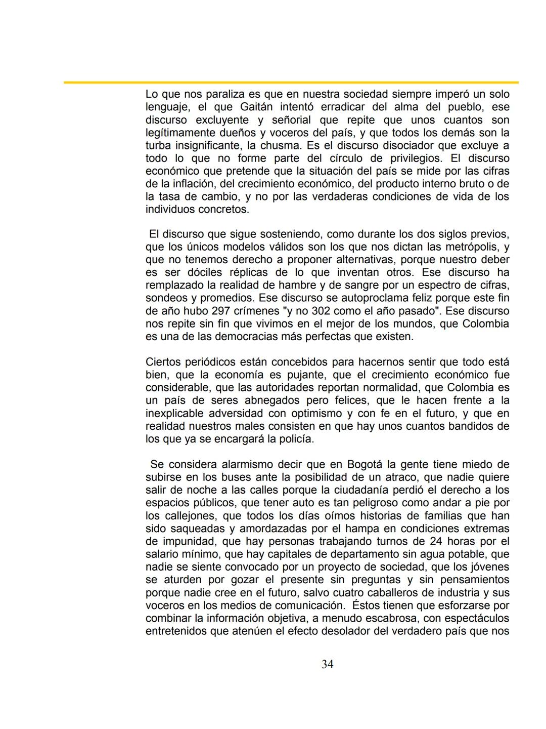 # COLOMBΙΑ:
EL
PROYECTO
NACIONAL Y
LA FRANJA AMARILLA
Por William Ospina
1 # William Ospina
William Ospina (Padua, Tolima, 1954), poeta,