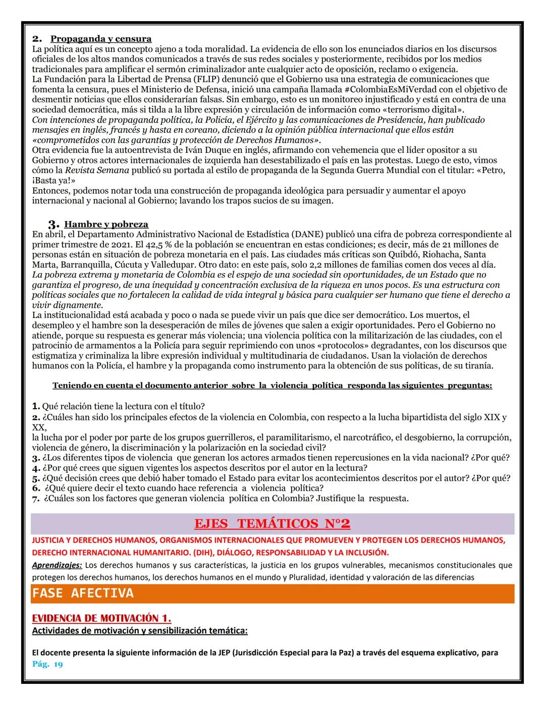 COROZAL
PERCY VERGA
INSTITUCIÓN EDUCATIVA LICEO
CARMELO PERCY VERGARA
JORNADA: MATINAL
GUÍA DIDÁCTICA N° 1
COROZAL
PERCY VERGAR
NÚCLEO TEMÁT